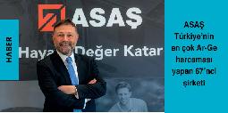 ASAŞ Türkiyenin en çok Ar-Ge harcaması yapan 67nci şirketi